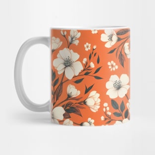 White Flowers Mug